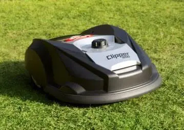 Image of the grey robotic lawnmower Clipper1200.