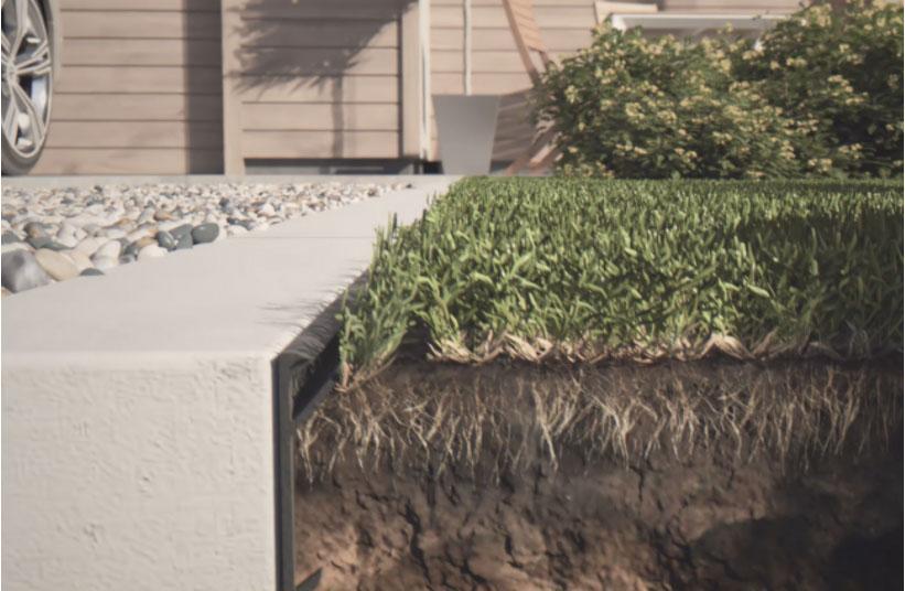 Trädgårdskant / Robotkant för att förbättra kanttrimmning med din robotgräsklippare.